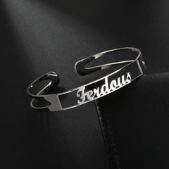 Customized Name Bracelet Personalized Custom Bangles Stainless Steel Jewelry Perfect Valentine Gift!